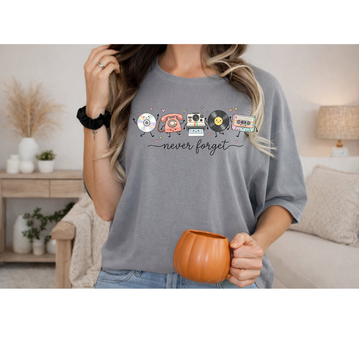 Never Forget 90s Comfort Colors Tee | Gen X Retro Shirt