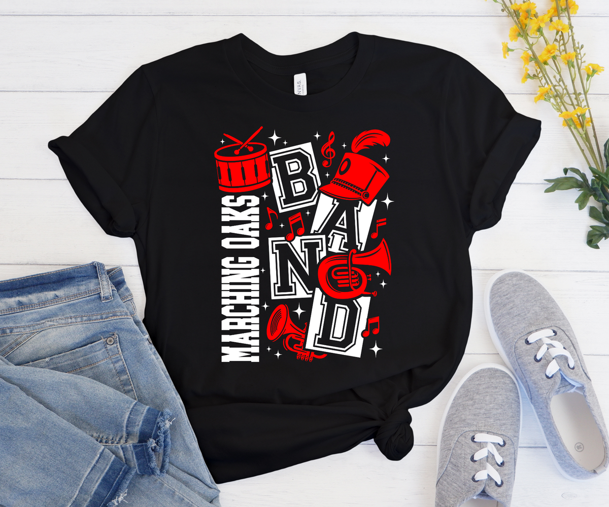 Marching Oaks Band Tee