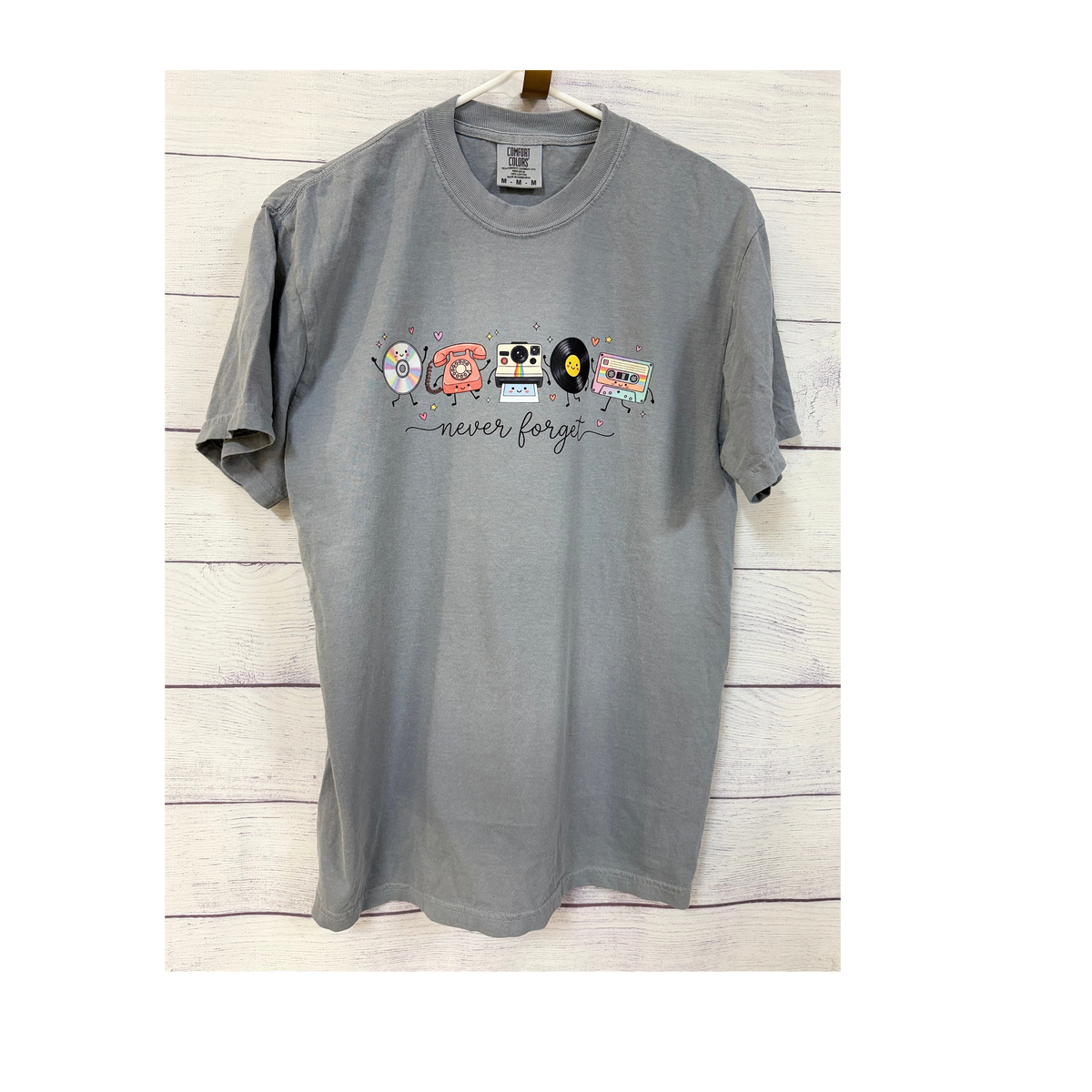 Never Forget 90s Comfort Colors Tee | Gen X Retro Shirt