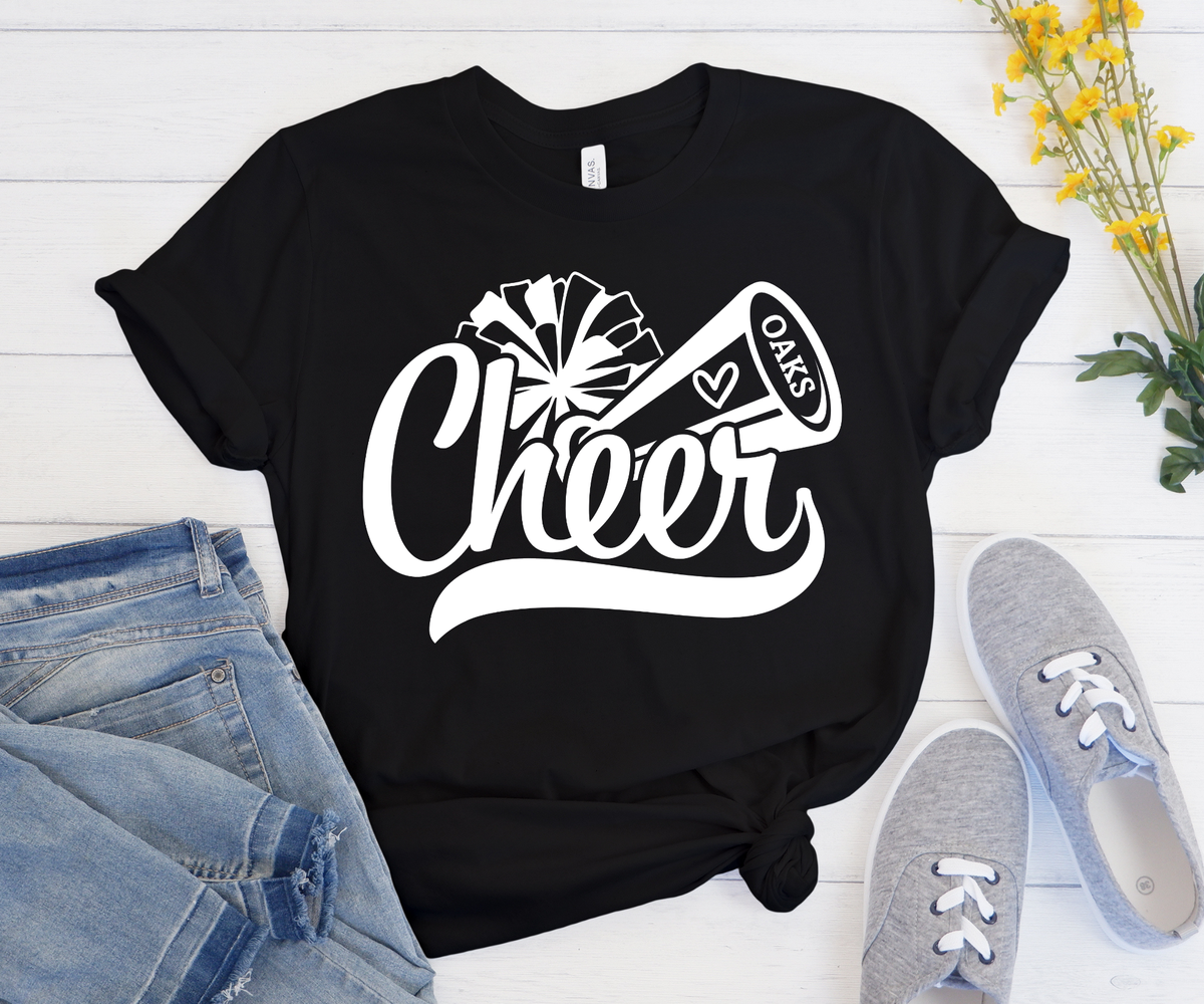 Oaks Cheer Megaphone Tee
