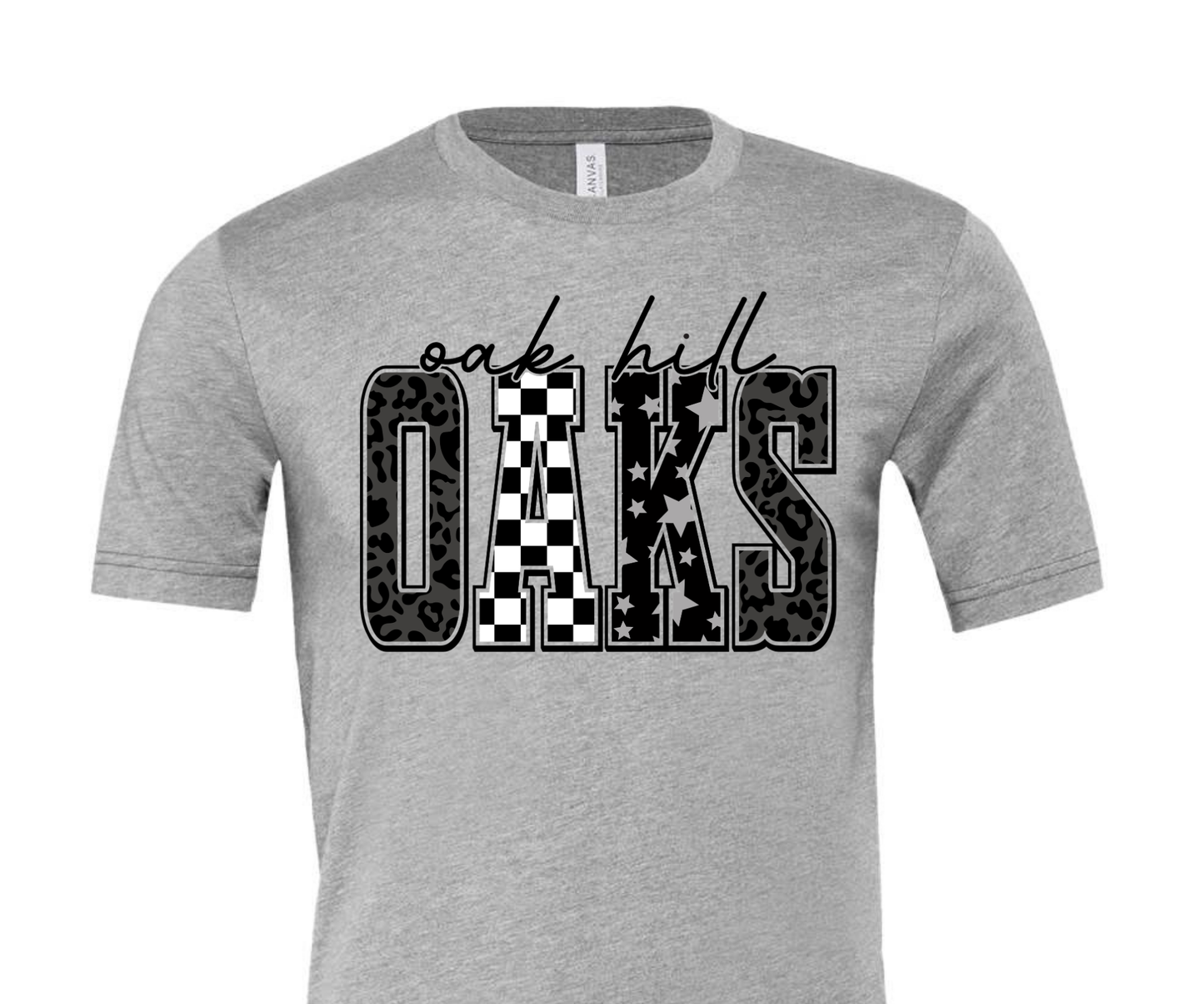 Oak Hill Oaks Mixed Print Tee