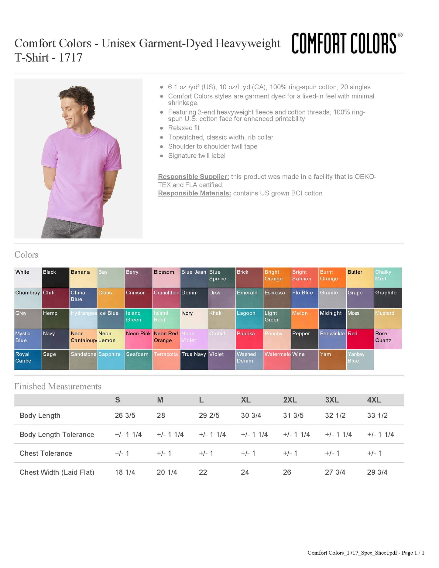 Jackson Ironmen Script Spirit Tee | Comfort Colors®