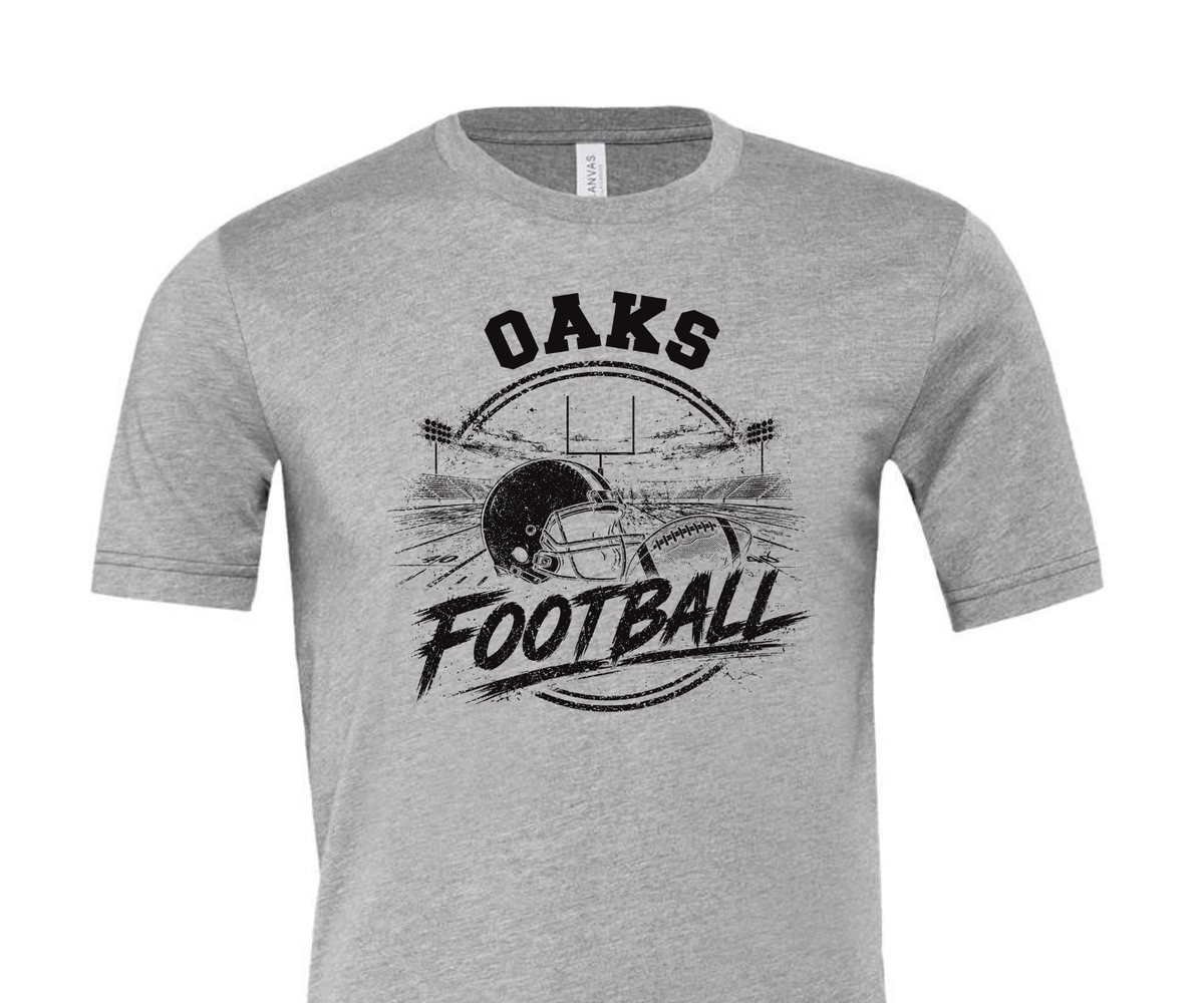 Oaks Vintage Football Tee