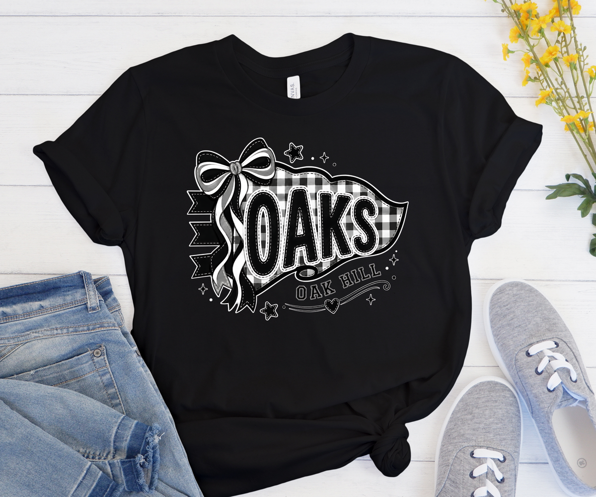 Oak Hill Oaks Bow Pennant Design