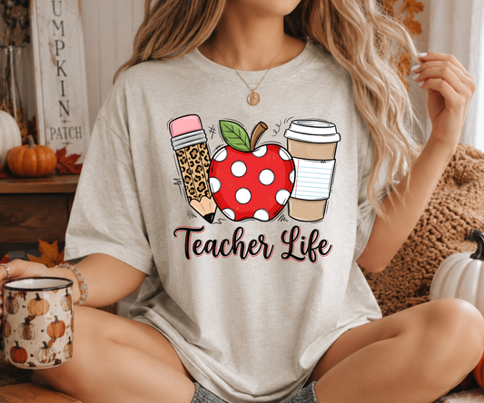 Teacher Life Graphic Tee