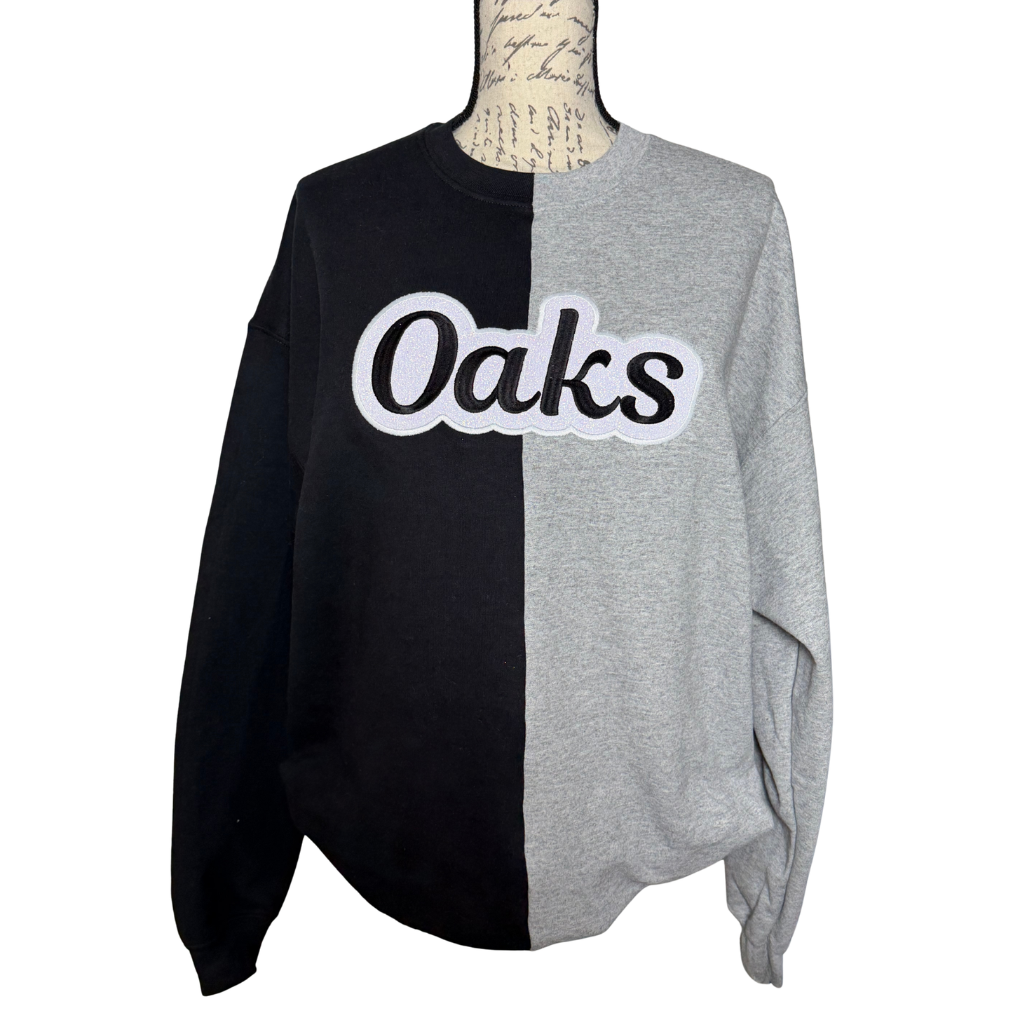 Oak Hill Split Color Crewneck Sweatshirt